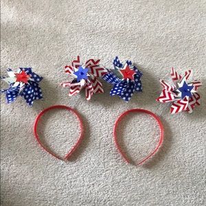 *FREE with purchase*Patriotic spin wheel headbands